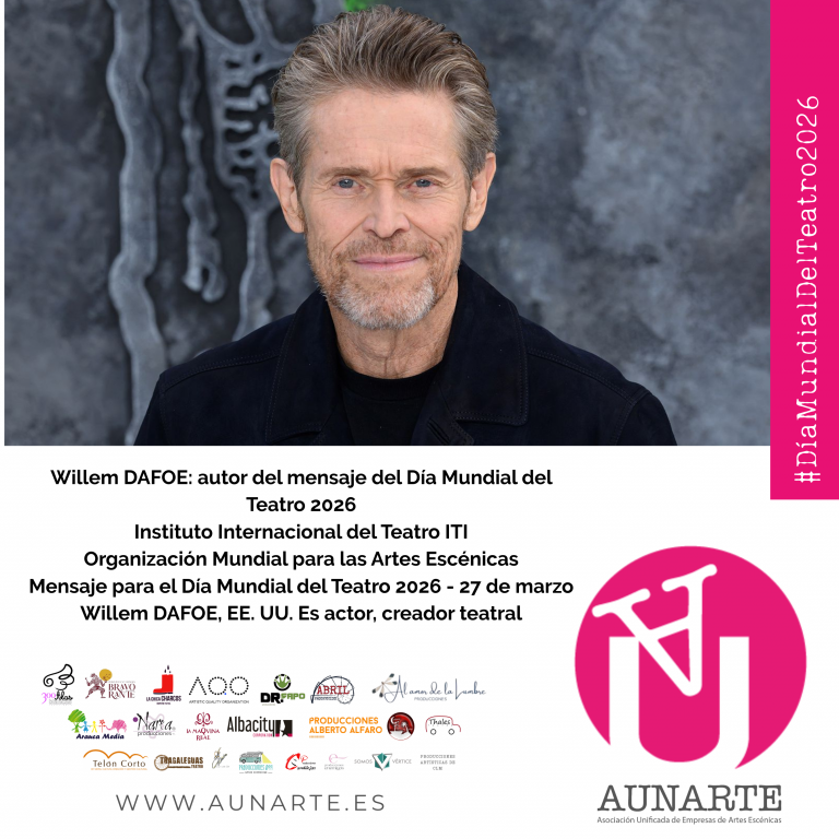 Willem DAFOE: autor del mensaje del Día Mundial del Teatro 2026