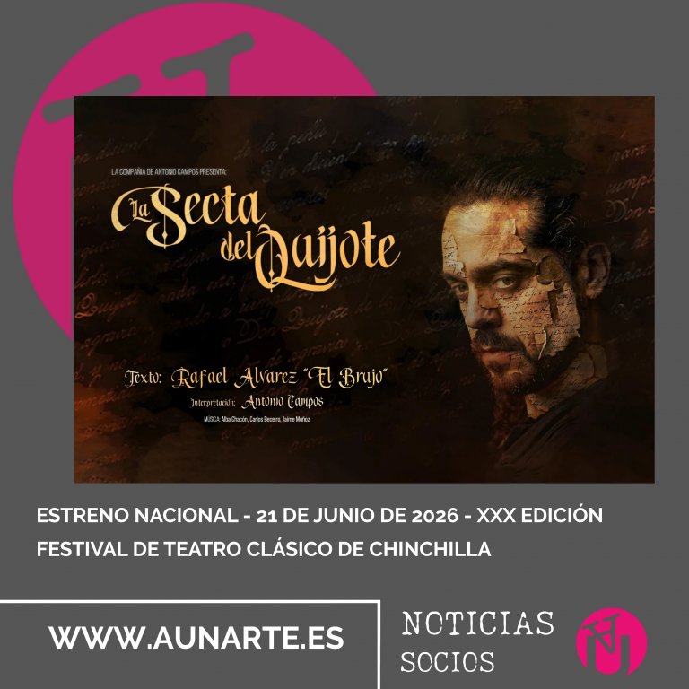 Nuestro socio Antonio Campos estrena LA SECTA DEL QUIJOTE